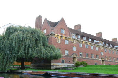 Exterior of old building against clear sky