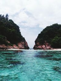 Scenic view of sea against sky