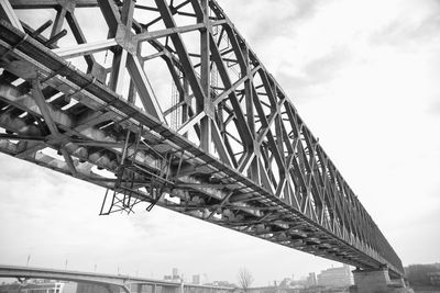 Low angle view of bridge against sky