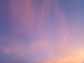 Low angle view of dramatic sky during sunset