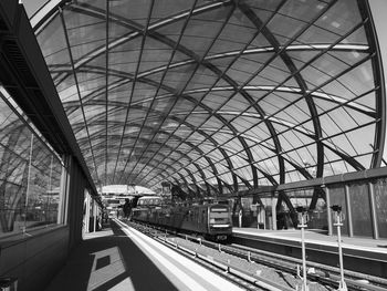 Train at railroad station