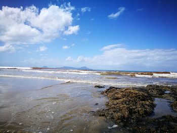 Scenic view of sea against sky