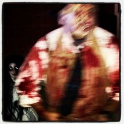 Close-up of woman standing in pond