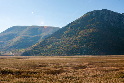 Scenic view of landscape against sky