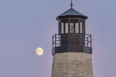 Low angle view of water tower against sky