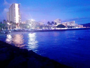 View of city at waterfront