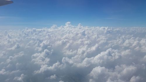 Aerial view of cloudscape