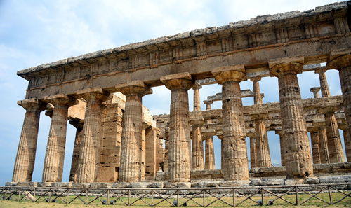 Temple of neptune-paestum, an ancient city of magna graecia called by the greeks poseidonia