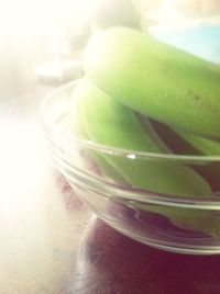 Close-up of food on table