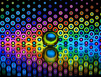 Full frame shot of multi colored metal