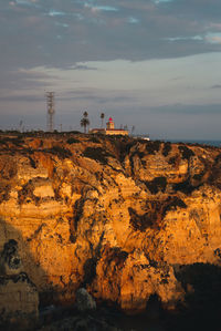 Scenic view of desert against sky