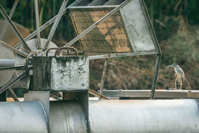 Close-up of an abandoned truck