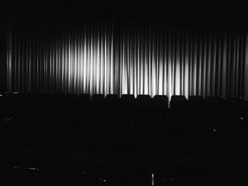 View of illuminated tunnel