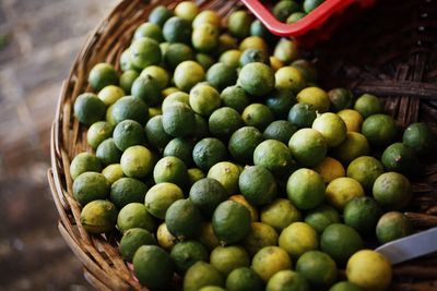 Close-up of fruits in basket