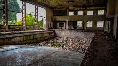 Abandoned building interior