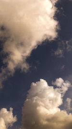 Low angle view of clouds in sky
