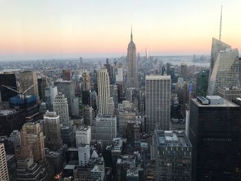 Aerial view of buildings in city