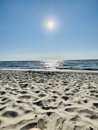 Scenic view of sea against sky