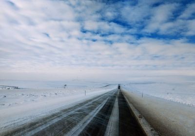 Scenic view of road against sky