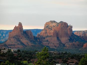 View of rock formations