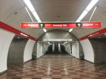 View of subway station