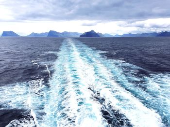 Panoramic view of sea against sky