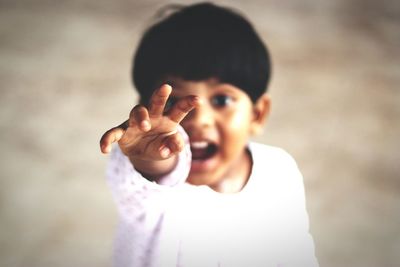 Portrait of baby girl