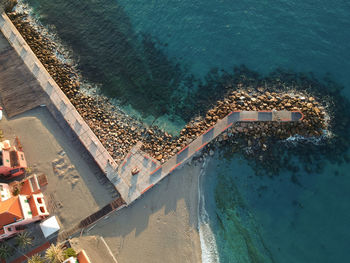 High angle view of swimming pool