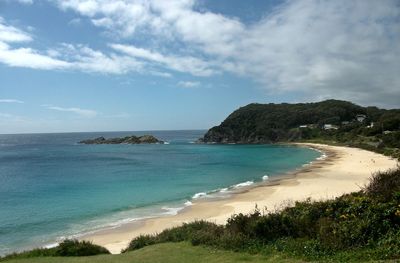 Scenic view of sea against sky