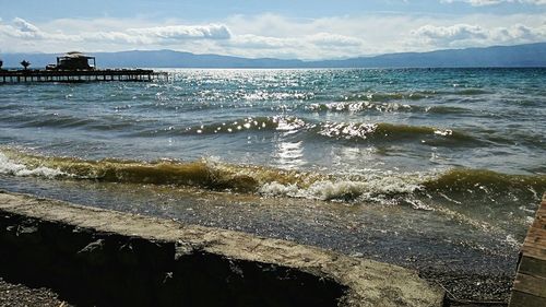 Scenic view of sea against sky