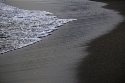 High angle view of beach