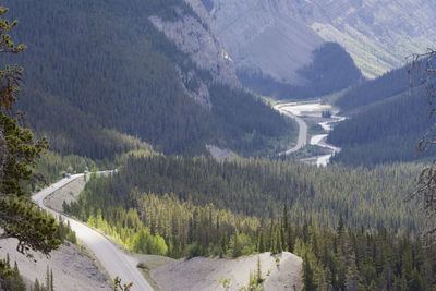 Scenic view of mountain road