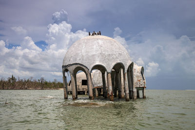 Panoramic view of sea against sky