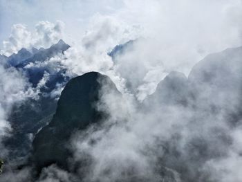 Low angle view of clouds in sky