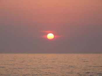 Dramatic sky over sea