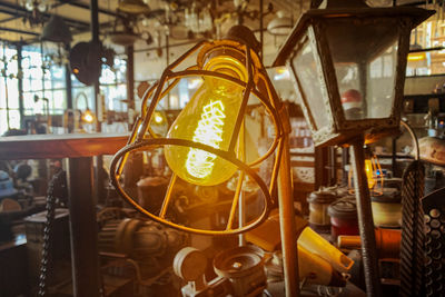 Old lamp in a store, bali