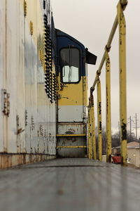 Train at railroad station