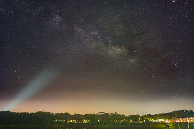 Low angle view of starry sky