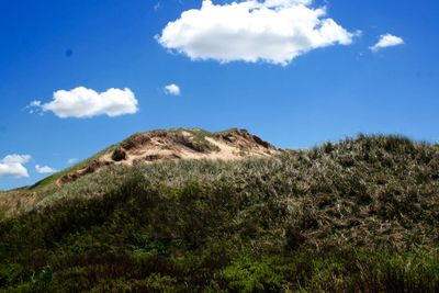 Scenic view of landscape against cloudy sky