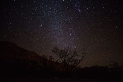 Low angle view of stars in sky