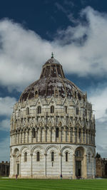 View of cathedral against cloudy sky