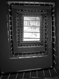 Low angle view of spiral staircase