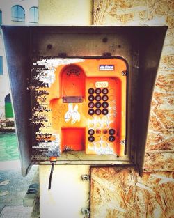 Close-up of old building