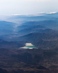 Aerial view of landscape against sky