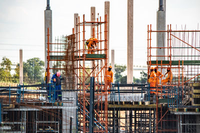 Men working at construction site