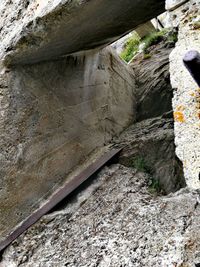 Close-up of railroad track