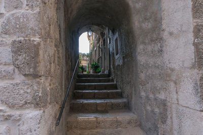 Corridor of old building