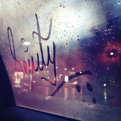 Raindrops on glass window