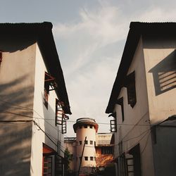 Low angle view of building against sky