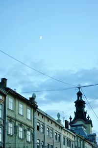 Low angle view of buildings against sky